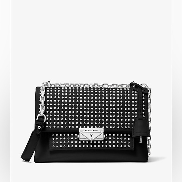 MICHAEL Michael Kors Cece Medium Studded Leather Convertible Shoulder Bag - Picture 3 of 17